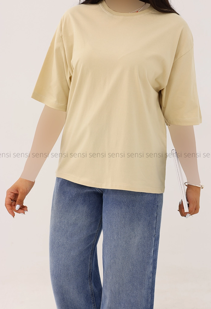 تیشرت زنانه ساده رنگی کد1005803